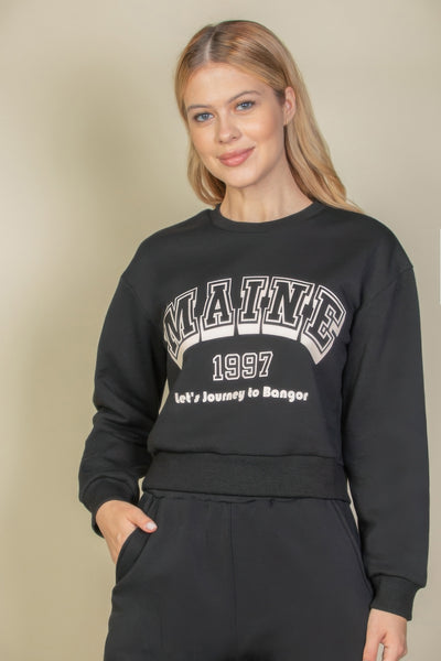 Graphic Drop Shoulder Sweatshirt