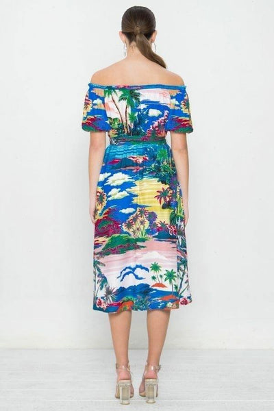 A Printed Woven Dress