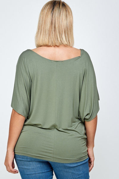 Solid Knit Top, With A Flowy Silhouette