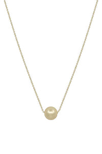 Metal Chain Pearl Pendant Necklace